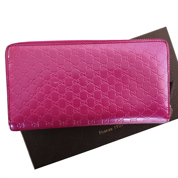 GUCCI Pink Leather Wallet - Picture 2 of 5